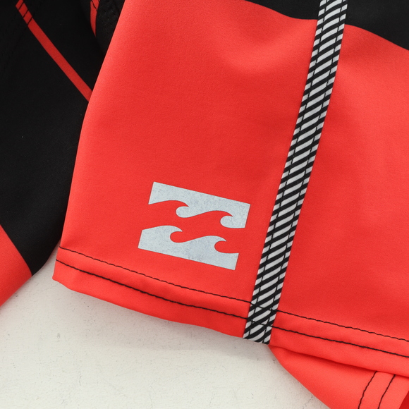 Billabong PRO 19" TAJ Burrow Board Shorts Men 30 Black/Red - Picture 10 of 13